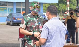 Danlanud Soewondo Sambut Kedatangan Riswan Sitorus