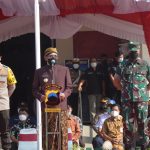 Persiapan Nataru, Bupati Boyoalai Pimpin Apel Gelar Pasukan Tiga Pilar