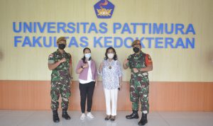 Kunjungan Silaturahmi Dansatgas Yonarhanud 11/WBY di Fakultas Kedokteran Universitas Pattimura