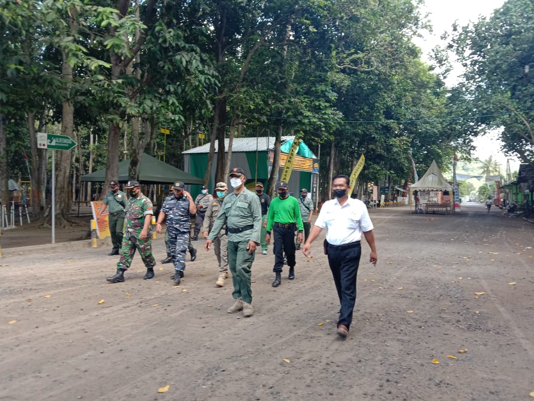 Pos TNI AL Pancer Dengan Unsur Forkopimka Pesanggaran Laksanakan PAM Pulau Merah Banyuwangi