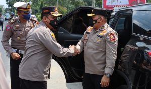 Kapolres Batubara Sambut Ketua Tim Supervisi Karo Jianstra Sopa Polri