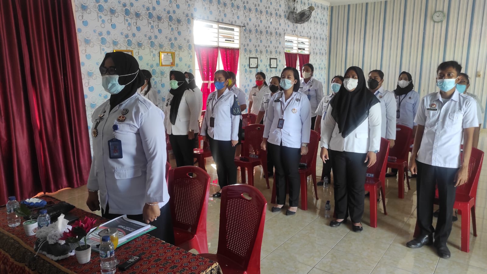 Rutan Perempuan Medan Kanwil Kemenkumham Sumut Ikuti Kegiatan Refleksi Akhir Tahun 2021 Dipimpin Menteri Yasonna Laoly