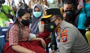 Kapolda Sumut Pantau Vaksin Merdeka Anak Usia 6-11 Tahun di Kab. Serdang Bedagai (V24/AL)