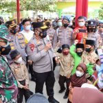 Kapoldasu dan Pangdam 1/BB Kunjungi Serbuan Vaksin Anak Di Kabupaten Batubara (V24/AL)