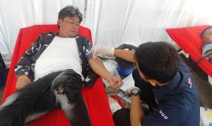 Diprakarsai David Luther Lubis, AMPI Medan Barat Donor Darah (V24/AL)