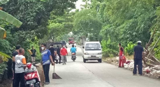 Koramil 06/Gondang Gotong Royong Mewujudkan Wilayah Bersih dan Sehat Sempurna (V24/AL)