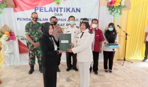 Danramil 11/Jenar Hadiri Pelantikan Perangkat Desa (V24/AL)