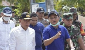 Bupati Tapteng Tagih Janji Gubsu Untuk Pembangunan Tanggul Aek Sirahar Barus (V24/AL)