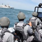 Passing Exercise Kapal Bakamla RI dengan Kapal Japan Coast Guard Kamis (03/02/2022) (V24/AL)