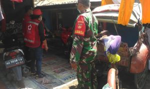 Kepedulian Babinsa dan Bhabinkamtibmas Dalam mencegah Penyebaran Corono , Minggu (06/02/2022), (V24/AL)
