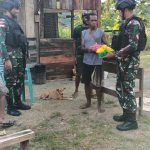 Kepedulian Satgas Pamtas Yonif 126/KC Atasi Kesulitan Warga Perbatasan , Minggu (06/02/2022), (V24/AL)