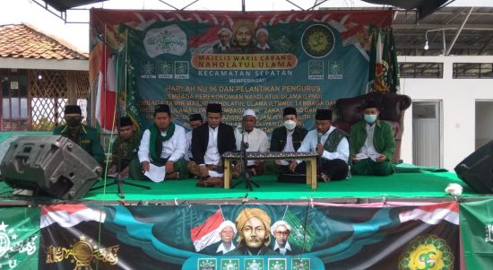 Peringati Harlah NU ke-96, MWC NU di Hadiri Camat Sepatan, Minggu (06/02/2022), (V24/AL)