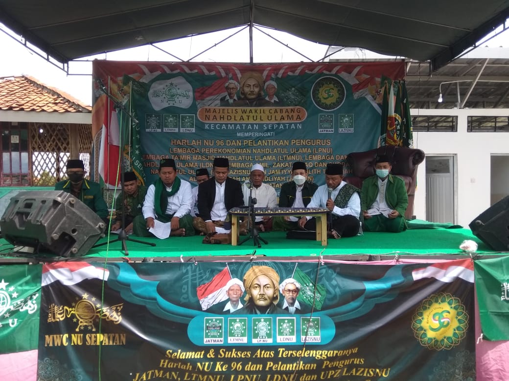 Peringati Harlah NU ke-96, MWC NU di Hadiri Camat Sepatan, Minggu (06/02/2022), (V24/AL)