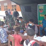 Satgas Pamtas Yonif 126/KC Hadiri Acara Pentahbisan Pastor, Senin (07/02/2022), (V24/AL)