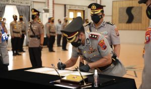 Kapoldasu Sertijabkan Kapolres Batu Bara, Selasa (8/02/2022), (V24/AL)