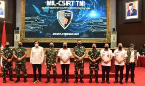 Panglima TNI Launching Military CSIRT, Kamis (10/02/2022), (V24/AL)