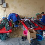 Sakit! Tapi Lancar, Kegiatan Bakti Sosial Donor Darah Dilakukan Oleh PMI Sragen, Kamis (10/02/2022), (V24/AL)
