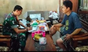 Komsos Interaktif Babinsa Nogosari Berikan Motivasi ke Pelaku UMKM, Sabtu (12/02/2022), (V24/AL)