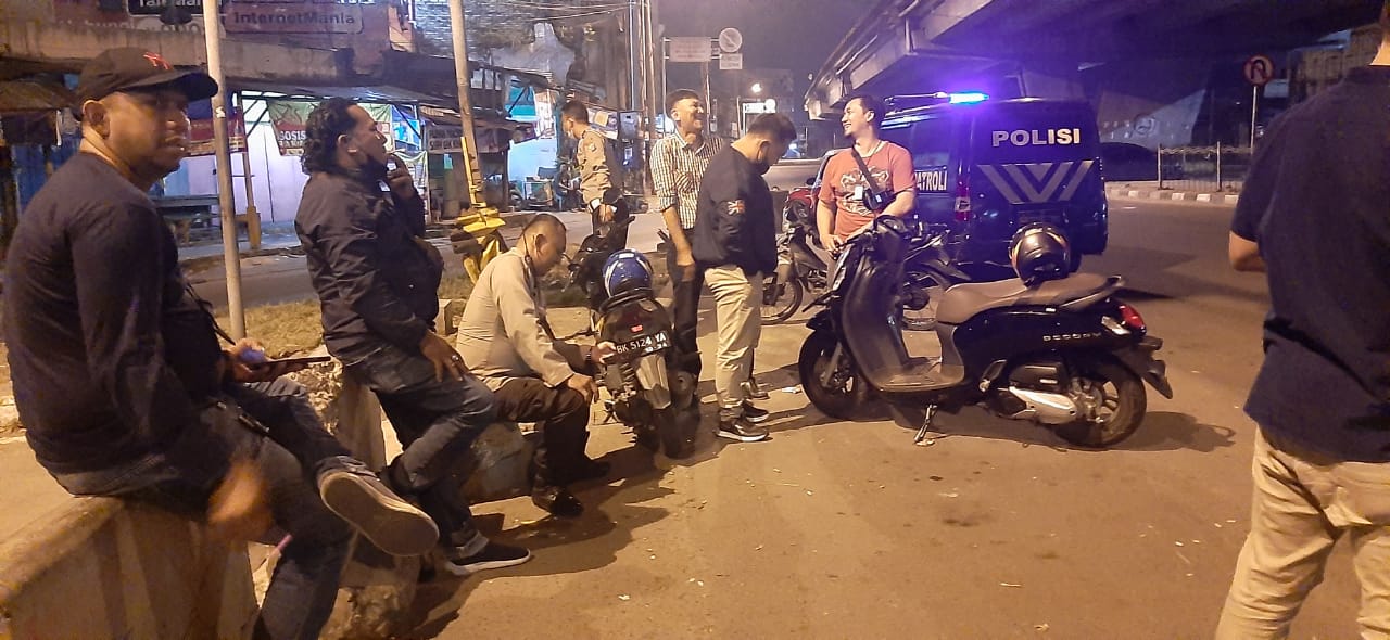 Antisipasi Genk Motor & Tindak Kriminal di Malam Hari, Tekab Polsek Patumbak Gelar Patroli, Minggu (13/02/2022), (V24/AL)