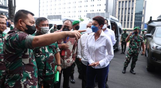 Kasad Cek Kesiapan SOTM (Satelit Komunikasi On The Move) Satuan Jajaran TNI AD, Selasa (15/02/2022), (V24/AL)