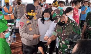 Pangdam I/Bb, Gubsu Dan Kapoldasu Tinjau Vaksinasi Di Kab Karo , Rabu (16/02/2022), (V24/AL)