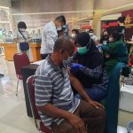 Akselerasi Vaksinasi Massal, Polsek Medan Timur Gelar Vaksinasi Lanjutan Tahap III Booster,Target 130 Orang, Jumat (18/02/2022), (V24/AL)