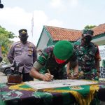 Brigjen TNI Achmad Fauzi Resmikan 46 Renovasi Koramil Jajaran Korem 061/Sk Yang di Pusatkan di Koramil 06/Tanah Sareal Kodim 0606/Kota Bogor, Kamis (17/02/2022), (V24/AL)