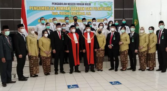 Fatchu Rochman Resmi Jabat Wakil Ketua PN Rohil, Senin (21/02/2022), (V24/Romi)