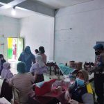 Polsek Medan Timur Lakukan Vaksinasi Tahap II Kepada 112 Anak, Senin (21/02/2022), (V24/AL)