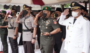 Danrem 071/Wijayakusuma Hadiri Upacara Hari Jadi Ke-451 Kab Banyumas, Selasa (22/02/22), (V24/Romeo)