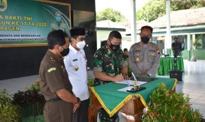 Hari ini Kodim Sragen Buka Karya Bakti Wonotolo Gondang, Rabu (23/02/2022), (V24/Amir)