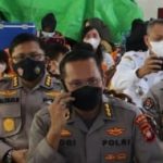 Kapolda Kalbar Hadiri Percepatan Vaksinasi Lanjutan Booster Massal, Rabu (23/02/2022), (V24/AL)