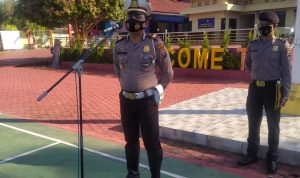 AKP Syamsul Arifin Batubara, S.E, M.Si "Anggota Polri Harus Menjadi Contoh Dan Tauladan Dalam Tertib Berlalu Lintas", Sabtu (26/02/22), (V24/AL)