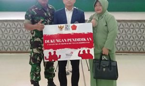 Berprestasi..,Anak Serka Suratno Babinsa Kodim 0201/Medan Terima Bantuan Pendidikan dari Panglima TNI & BUMN, Senin (28/02/22), (V24/AL)