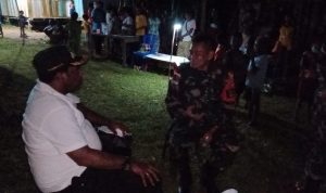 Kunjungan Bapak Bupati Keerom Ke Pos Satgas Pamtas Yonif 126/KC, Selasa (01/03/22), (V24/AL)