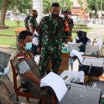 Dandim 0209/LB Terus Genjot Target Capaian Vaksin Kabupaten Labuhanbatu, Sekasa (01/03/22), (V24/AL)