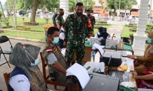 Dandim 0209/LB Terus Genjot Target Capaian Vaksin Kabupaten Labuhanbatu, Sekasa (01/03/22), (V24/AL)