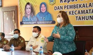 Ketua TP PKK Pakpak Bharat Kembali Mengunjungi Kecamatan Pagindar, Selasa (01/03/2022), (V24/AL)