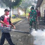 Lagi DBD Mengancam Babinsa Langsung Bergerak Dampingi Fogging Sabtu (05/03/2022), (V24/Budi)