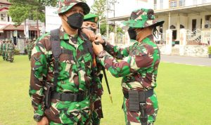 Pertajam Kemampuan Bati Koramil dan Babinsa Kodim 0726/Sukoharjo Gelar Latnister, Selasa (08/03/2022), (V24/AL)