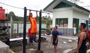 Satgas Memberikan Latihan Untuk Membugarkan Diri, Jumat (11/03/2022), (V24/AL)