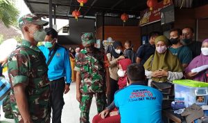 Babinsa Menjaga Tempat Agar Kondusif, Sabtu (12/02/2022), (V24/Madli)