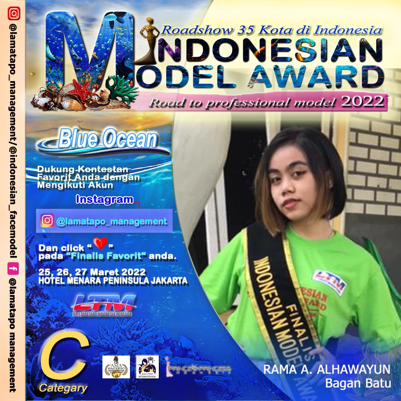 Adik Ini lolos Indonesian Model! , Minggu (13/03/2022), (V24/AL)