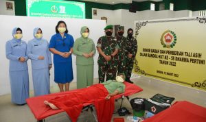 Beliau Melaksanakan Donor Darah, Selasa (15/03/2022), (V24/M.anwar)