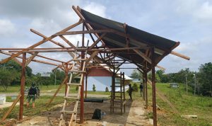 Bangunan Baru Sedang di Bangun, Rabu (19/03/2022), (V24/AL)