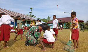 TNI Memberian Motivasi Kepada Generasi Muda, Kamis (17/03/22), (V24/AL)