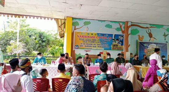 Vaksinasi Anak Berumur 6-11 Tahun Beerjalan Lancar, Jumat (18/03/2022), (V24/Reza)