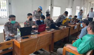 Vaksinasi Digelar Dengan Perangkat Virtual, Jumat (18/03/2022), (V24/Dedi)