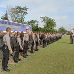 Polri Berbaris dan Bersiap Untuk Latihan, Sabtu (19/03/2022), (V24/AL)