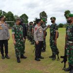 TNI Melakukan Persiapan untuk Keamanan Vaksinasi, Sabtu (19/03/2022), (V24/AL)